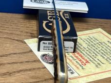 Case XX USA Coon Hound Treeing” #009/030Produced Peach Seed Bone Sodbuster Jr.Etched Blade NEW