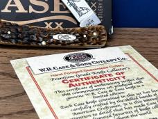 Case XX USA Coon Hound Treeing” #009/030Produced Peach Seed Bone Sodbuster Jr.Etched Blade NEW