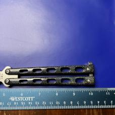 Bear and Son USA Butterfly Trainer Knife Galaxy Handles