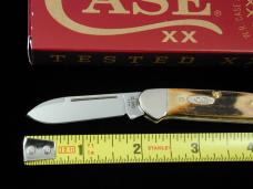 Case xx 2024 A+ Genuine Stag Baby Butterbean Knife 05537 Made in USA NIB 52132 SS