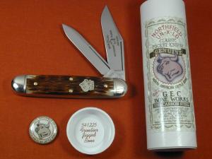 Great Eastern Cutlery GEC Frontier Jigged Bone Jumbo Stockpen Jack Knife NIT 541225 Made In USA