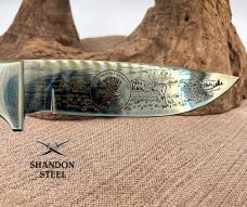 NORTH AMERICAN HUNTING CLUB LIFE MEMBER FIXED BLADE KNIFE LEATHER SHEATH (C07)