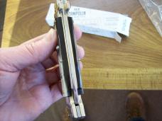 A. G. A. Campolin Maniago, Italy Maltese Cross Bayonet 9 Incher Lockback W/Brazilian Horn UNUSED!