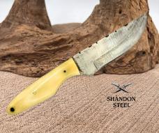 Damascus Hunting full tang, camping, hunting, outdoor Hand made forged (C08)