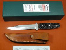 Schatt & Morgan Walnut Jigged Bone Fixed Blade Sheath Knife by Cooper Cutlery V1-WJB Made in USA