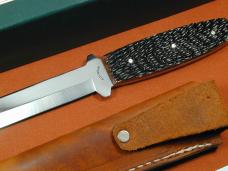 Schatt & Morgan Walnut Jigged Bone Fixed Blade Sheath Knife by Cooper Cutlery V1-WJB Made in USA