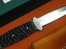 Schatt & Morgan Walnut Jigged Bone Fixed Blade Sheath Knife by Cooper Cutlery V1-WJB Made in USA