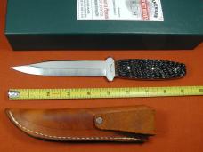 Schatt & Morgan Walnut Jigged Bone Fixed Blade Sheath Knife by Cooper Cutlery V1-WJB Made in USA