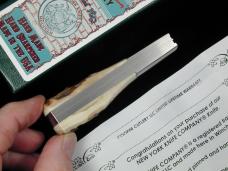 New York Knife Co Genuine Stag Barlow Knife by Cooper Cutlery 2506 S USA Made Integral Bolsters