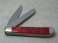 Case XX USA 1991 Dark Red Bone DR6254 Nolan Ryan #34 Trapper Knife NIB