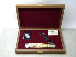 Case XX USA 7 Dot (1993) Burnt White Bone BWC61050 Coke Bottle Knife & Zippo Lighter NIB