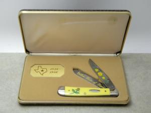 Case XX USA 5 Dot (1985) 3254 Yellow Rose of Texas Trapper Knife NIB