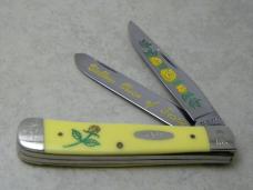 Case XX USA 5 Dot (1985) 3254 Yellow Rose of Texas Trapper Knife NIB