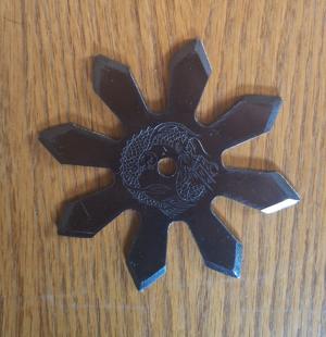 Vintage 1970's Japan Throwing Star 3 1/4" NOS
