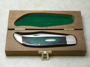 Case XX USA 1980's Earth Wood E172 SS Clasp Knife NIB