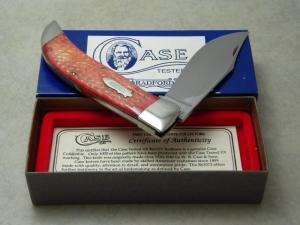 Case Classic 1990 Red Bone Bomb Shield R61072 Clasp Knife NIB