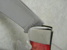 Case Classic 1990 Red Bone Bomb Shield R61072 Clasp Knife NIB