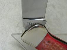 Case Classic 1990 Red Bone Bomb Shield R61072 Clasp Knife NIB