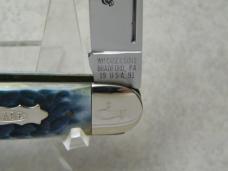 Case Classic 1991 Blue Rogers Bone Bomb Shield 63094 Split Backspring Whittler Knife NIB