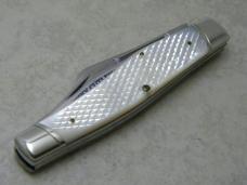 Schatt & Morgan Pearl 043150 Reverse Gunstock Trapper Knife "KY Cutlery Association" c.2005 NIB