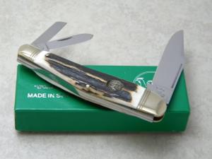 Hen and Rooster Bertram Cutlery Solingen Germany Stag 153-DS Whittler Knife NIB