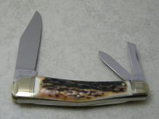 Hen and Rooster Bertram Cutlery Solingen Germany Stag 153-DS Whittler Knife NIB