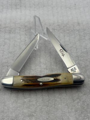 Case XX USA 2 Dot 1978 Red Letter 2 Blade Muskrat SSP Stag Handle (30)