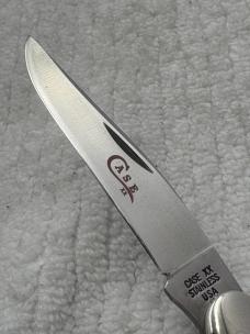 Case XX USA 2 Dot 1978 Red Letter 2 Blade Muskrat SSP Stag Handle (30)