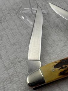 Case XX USA 2 Dot 1978 Red Letter 2 Blade Muskrat SSP Stag Handle (30)