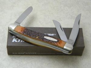 Kabar 1108 USA Jigged Delrin Premium Stockman Knife in Box