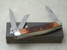 Kabar 1108 USA Jigged Delrin Premium Stockman Knife in Box
