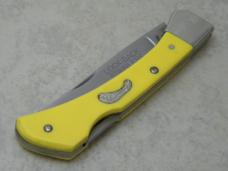 Imperial USA Stainless 4513 Frontier Yellow Lockback Knife NIB