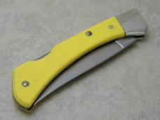 Imperial USA Stainless 4513 Frontier Yellow Lockback Knife NIB