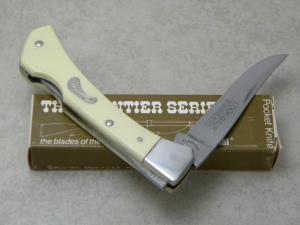 Imperial USA Stainless 4512 Frontier White Lockback Knife NIB