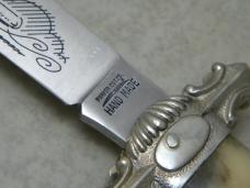 Parker Cut. Co. Hand Made Japan 2nd Cut Stag EK-5 Folding Lockback Bowie Knife - NIB