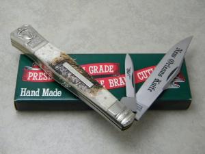 Parker Cut Co Hand Made Japan Bone EK-14 2 Blade Folding Bowie S C WraggKnife - NIB