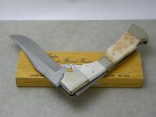 Parker Brothers Chattanooga, TN Japan Bone Old Rough and Ready Folding Lockback Knife & Plaque NIB