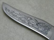Parker Brothers Chattanooga, TN Japan Bone Old Rough and Ready Folding Lockback Knife & Plaque NIB
