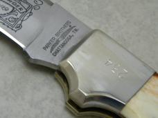 Parker Brothers Chattanooga, TN Japan Bone Old Rough and Ready Folding Lockback Knife & Plaque NIB