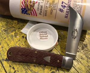 Great Eastern Cutlery 47P123 Harvester Natural Textured Micarta Good as Gold