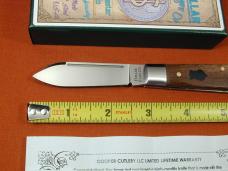 Dollar Knife Co. Franciscan Walnut with Black Shield Jack Knife NMIB from Cooper Cutlery USA FWBLS
