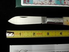 New York Knife Co Sawcut Natural Bone Barlow Knife by Cooper Cutlery 1506NSC USA Made 