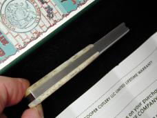 New York Knife Co Sawcut Natural Bone Barlow Knife by Cooper Cutlery 1506NSC USA Made 