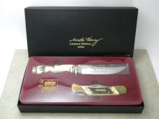 Schrade USA 153UH & LB7 Uncle Henry Limited Edition Gold Rush Knife & Sheath Set in Box c.1980