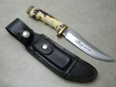 Schrade USA 153UH & LB7 Uncle Henry Limited Edition Gold Rush Knife & Sheath Set in Box c.1980