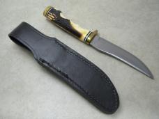 Schrade USA 153UH & LB7 Uncle Henry Limited Edition Gold Rush Knife & Sheath Set in Box c.1980