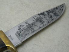 Buck USA Wood Spirit of 76 American Revolution Bicentennial Fixed Blade Knife in Box