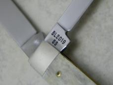 Case XX SS USA 3 Dot Smooth Black Bone BL2019 SS 1987 Case Collector's Club English Jack Knife NIB