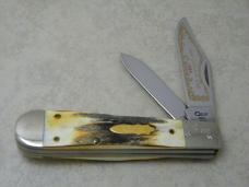Case XX USA 7 Dot Stag 5299 1/2 SS 1993 Case Collector's Club Rail Splitter Jack Knife NIB
