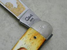 Case XX USA 6 Dot Burnt White Bone BW10098 SS 1994 Case Collector's Club Toothpick Knife NIB